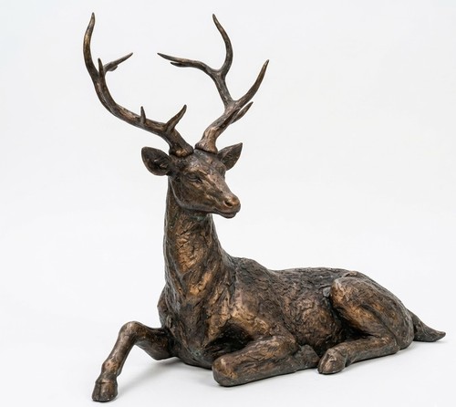 Stunning large resin stag - large,