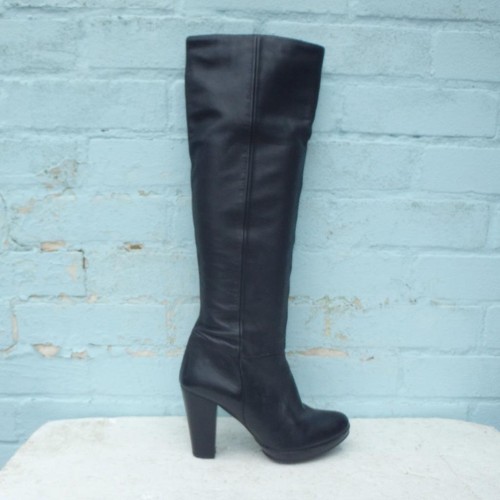 Topshop leather boots - leather, uk