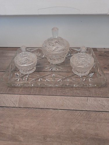 Vintage clear crystal glass - vintage,
