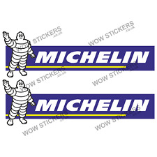 2 x Michelin stickers car window Van scooter man cave laptop decal