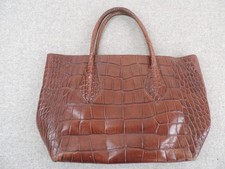FURLA Vintage Moc Croc Leather