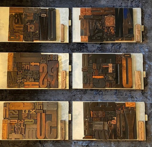 Mixed lot of letterpress - 1,
