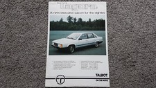 TALBOT TAGORA SALES LEAFLET