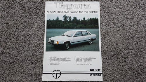 Talbot tagora sales leaflet - sales,