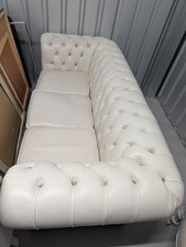 White Leather Chesterfield 3