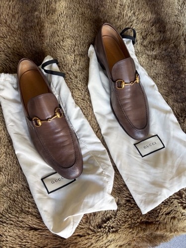 Gucci loafers leather shoes - leather,