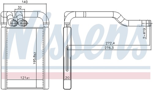 707324 nissens heat exchanger - 707324,