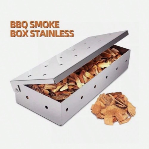 Bbq stainless steel wood chip - wood,