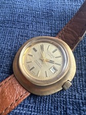 vintage gold plated sicura automatic watch