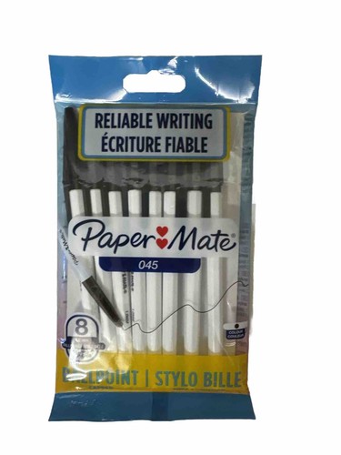 Papermate capped ballpoint - 8x,