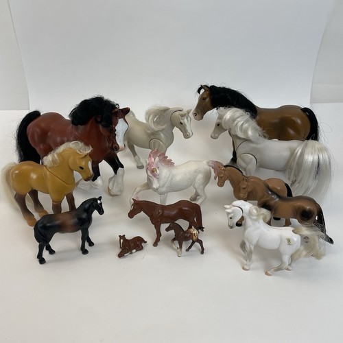 Vtg toy horse lot 13 - lot, of