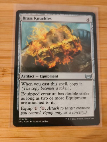 Mtg brass knuckles 234 streets - knuckles,