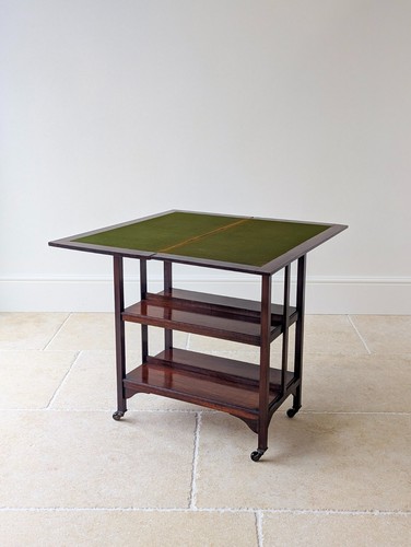 Antique mahogany card table - mahogany,