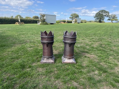 Antique victorian chimney pots - antique,
