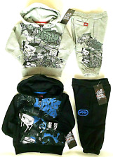 Ecko Unltd Boys Toddler Baby Graffiti Print Tracksuit Hoodie Joggers Black Grey