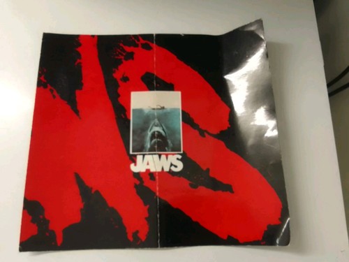 Vintage jaws movie press sheet - movie,
