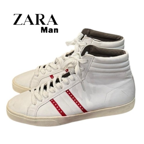 Zara man white red studded - zara man,