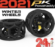 POWAKADDY WINTER WHEELS- FITS ALL POWAKADDYS GOLF TROLLEYS- 24 HOUR DELIVERY!!!