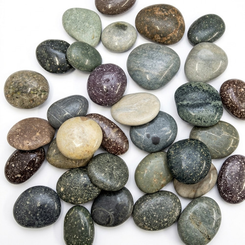Multi polished stones - polished,