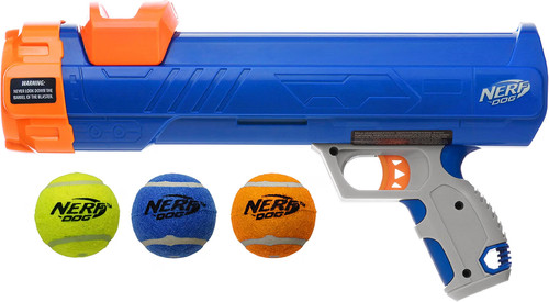Nerf dog 12in blaster - blaster, ball