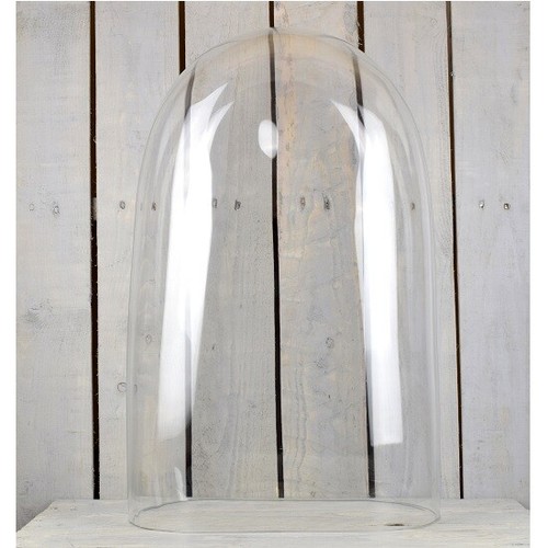 Mouth blown clear oval - oval, glass