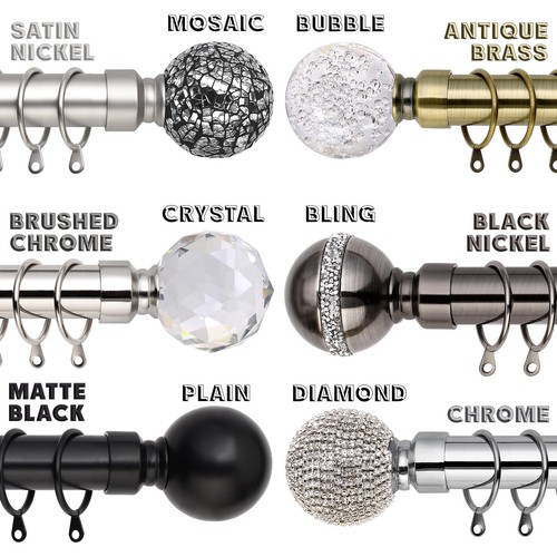 Extendable metal curtain pole - extendable,
