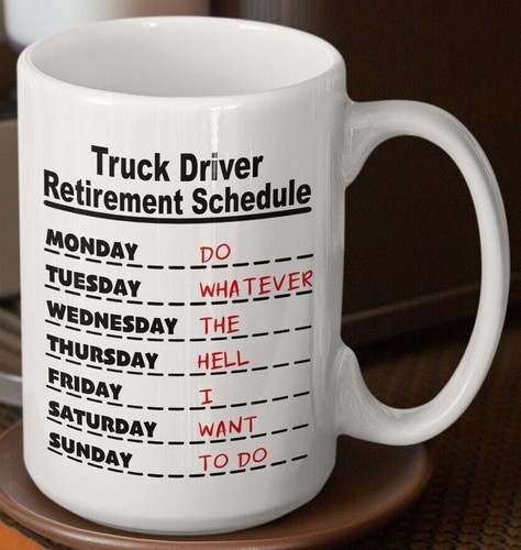 Truck driver retirement - truck,