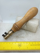 Vintage Beech Wood Brass