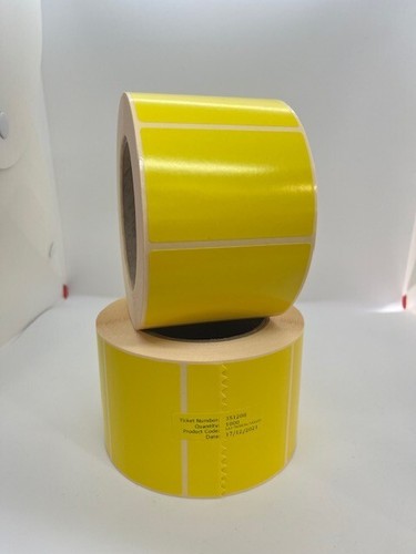 Large yellow coding labels 4 - yellow,
