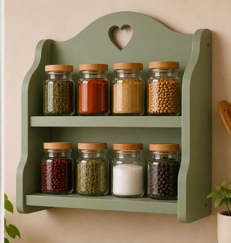 Handmade wooden wall spice - handmade,