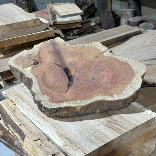 Yew cookie round board table - yew,