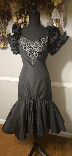 Vintage 1980s black mermaid - vintage,