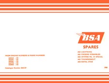 BSA A65 A50 Parts Book 1968