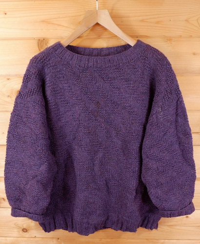 Vintage hand knitted aran - vintage,