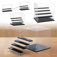1/2/3/4 Step Acrylic Display Case Dustproof Clear Box Showcase for Figure Models