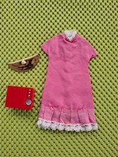 Pedigree Sindy Vintage 1960s Dream Date Dress, Bag And Record Player 12S03