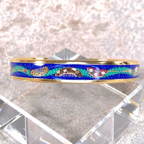 Vintage hermes enamel bangle - hermes,