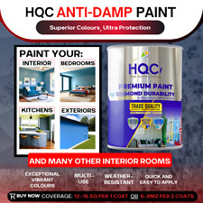HQC Damp Proof & Damp Seal Emulsion  Paint -  1L to 5L -24 Colours