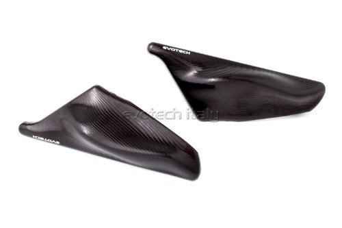 Evotech black mirror hole caps - black,