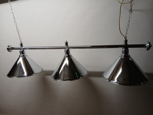 Pool table polished chrome bar - chrome,