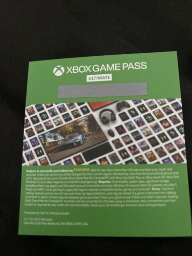 Xbox game pass ultimate - xbox,