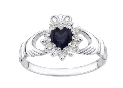 Sterling silver simulated blue - sterling,