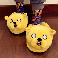 Funny Cartoon Character Slippers Unisex Warm Plush Oversized Novelty House Shoes