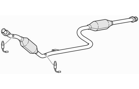 Approved front pipe - front, &