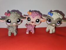 Authentic 3 Littlest Pet Shop Sheep Lamb #1951 #549 #477 LPS
