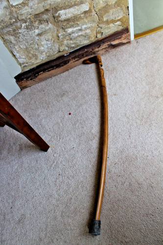 Vintage wooden engraved