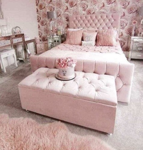 Blush pink plush velvet - plush,