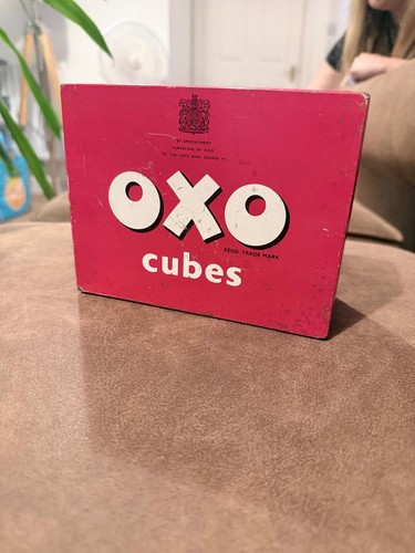 Vintage oxo cubes tin - tin, by