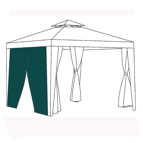 Green replacement gazebo side - green,
