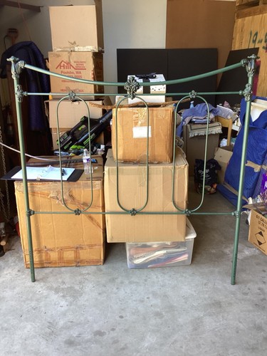 Vintage metal full headboard - vintage,